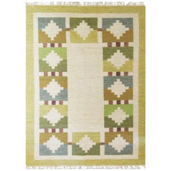 Swedish Flat-Weave Carpet, 20th Century Swedish Flat-Weave Carpet, 20th Century