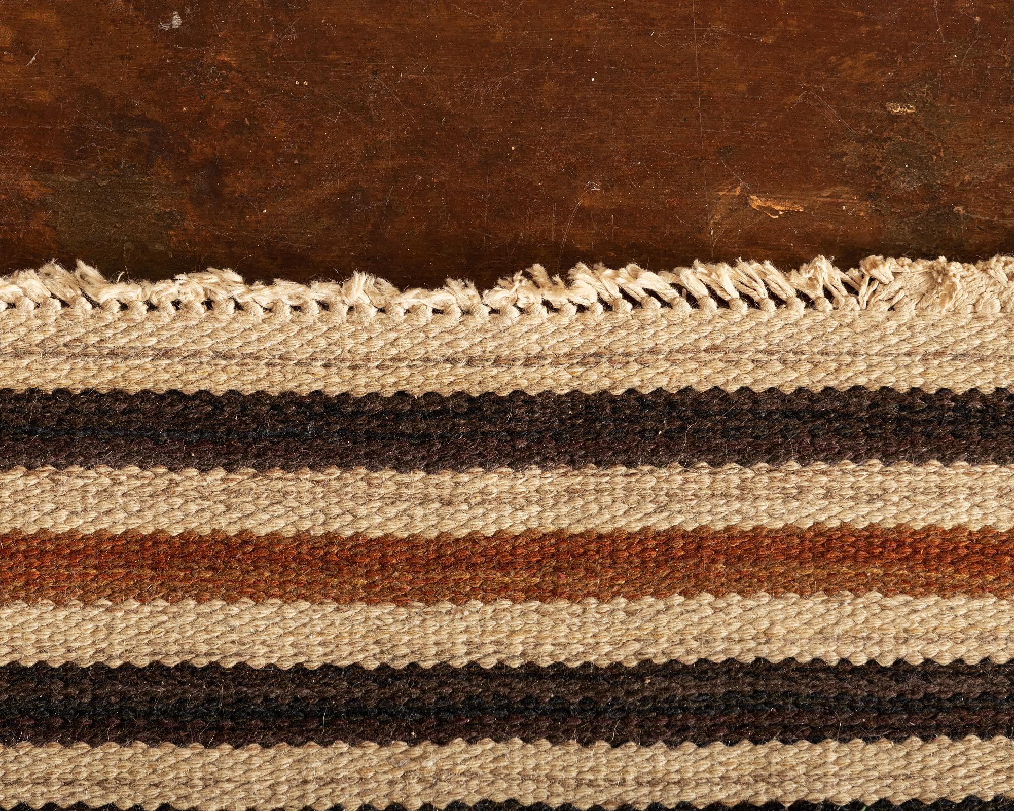 Wool Original Swedish Gobeläng Flat-Weave Rug 