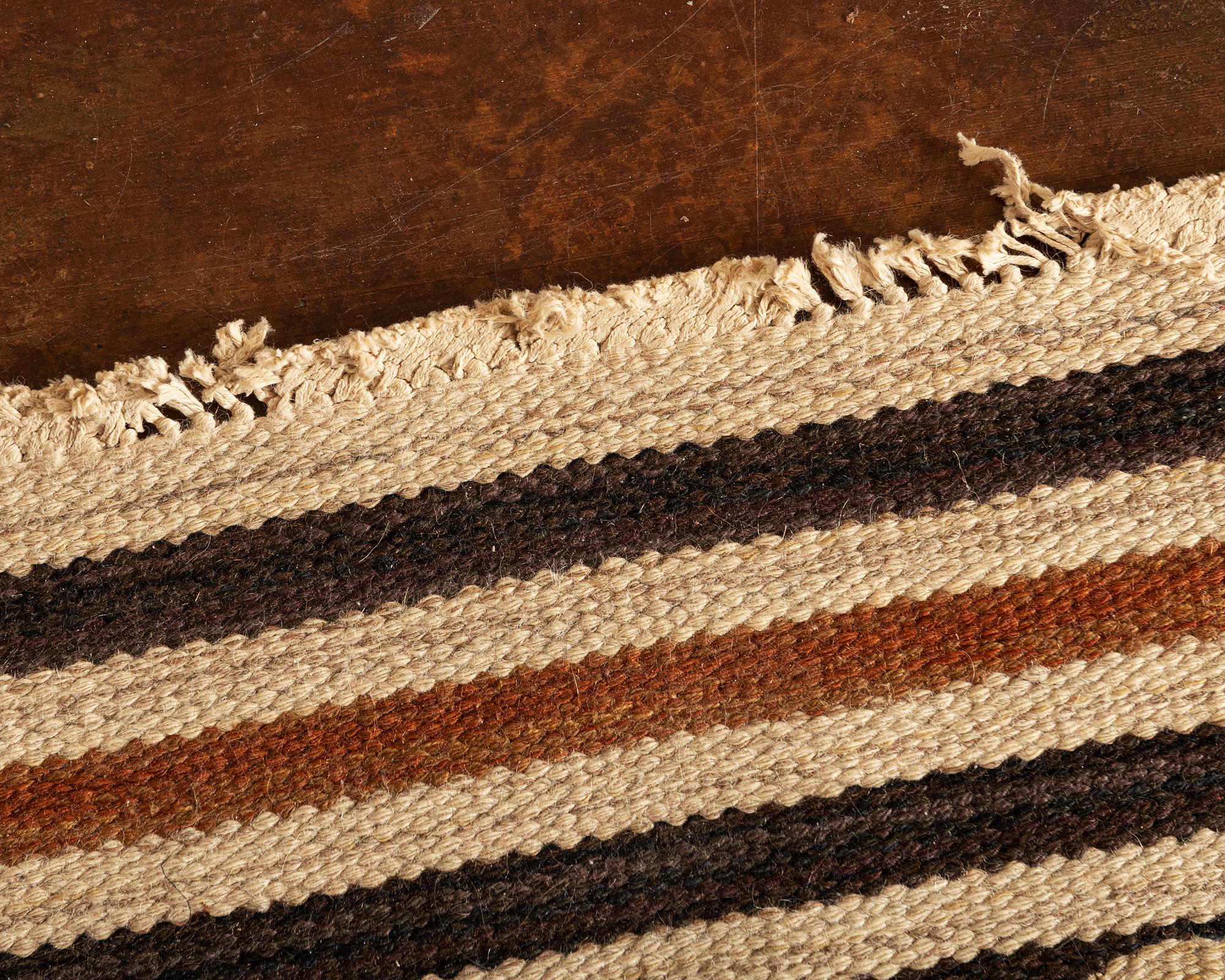 Original Swedish Gobeläng Flat-Weave Rug 