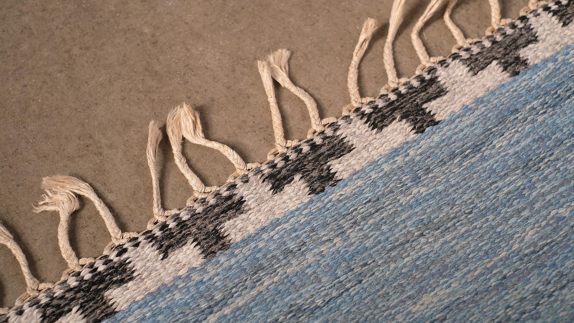 Wool Swedish Flat-Weave Carpet by Rakel Carlander