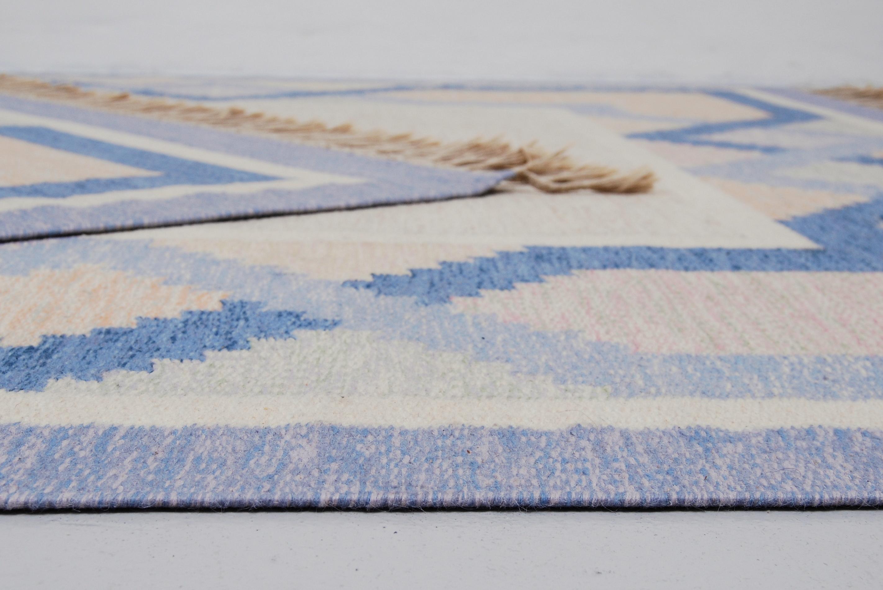 Large Swedish flat-weave carpet 