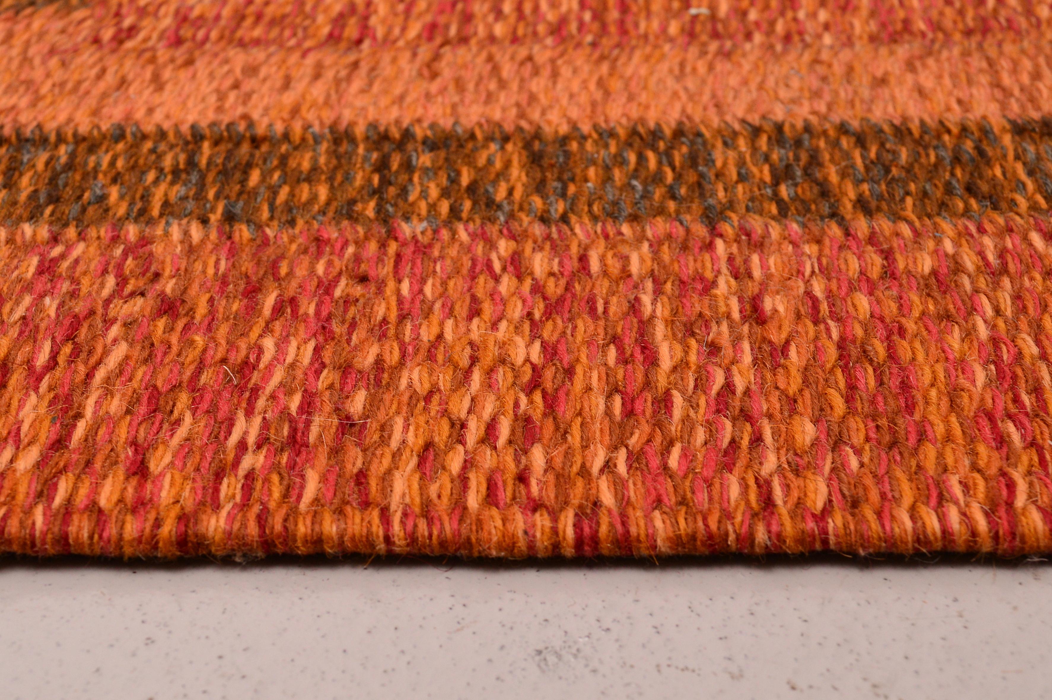 Swedish Flat-Weave Rölakan Kelim Rug by Ingegerd Silow 1