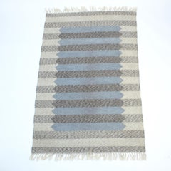 Swedish flat weave Röllakan carpet, 1960s