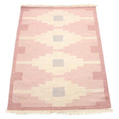 Swedish Flat Weave Röllakan Carpet, 1960s