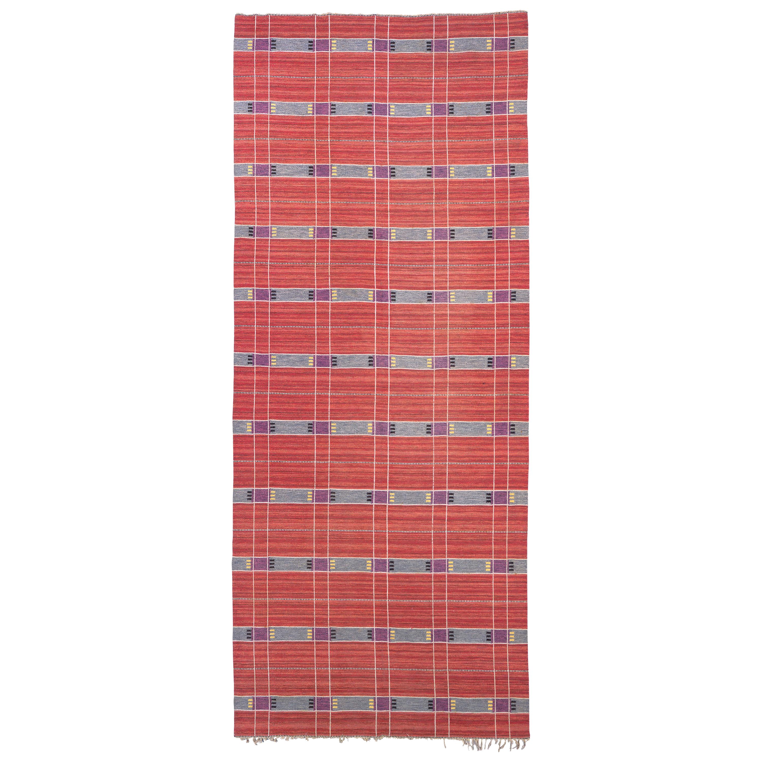 Alfombra sueca de tejido plano, 1950