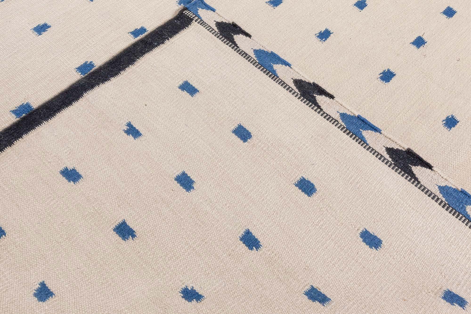 Scandinavian Modern Swedish Flat Weave Rug by Doris Leslie Blau For Sale