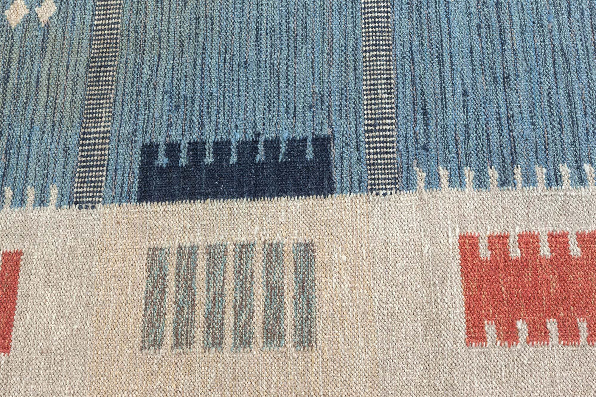 Sweedish Rug Making Swedish Flat Weave Rug by Doris Leslie Blau For Sale at 1stDibs