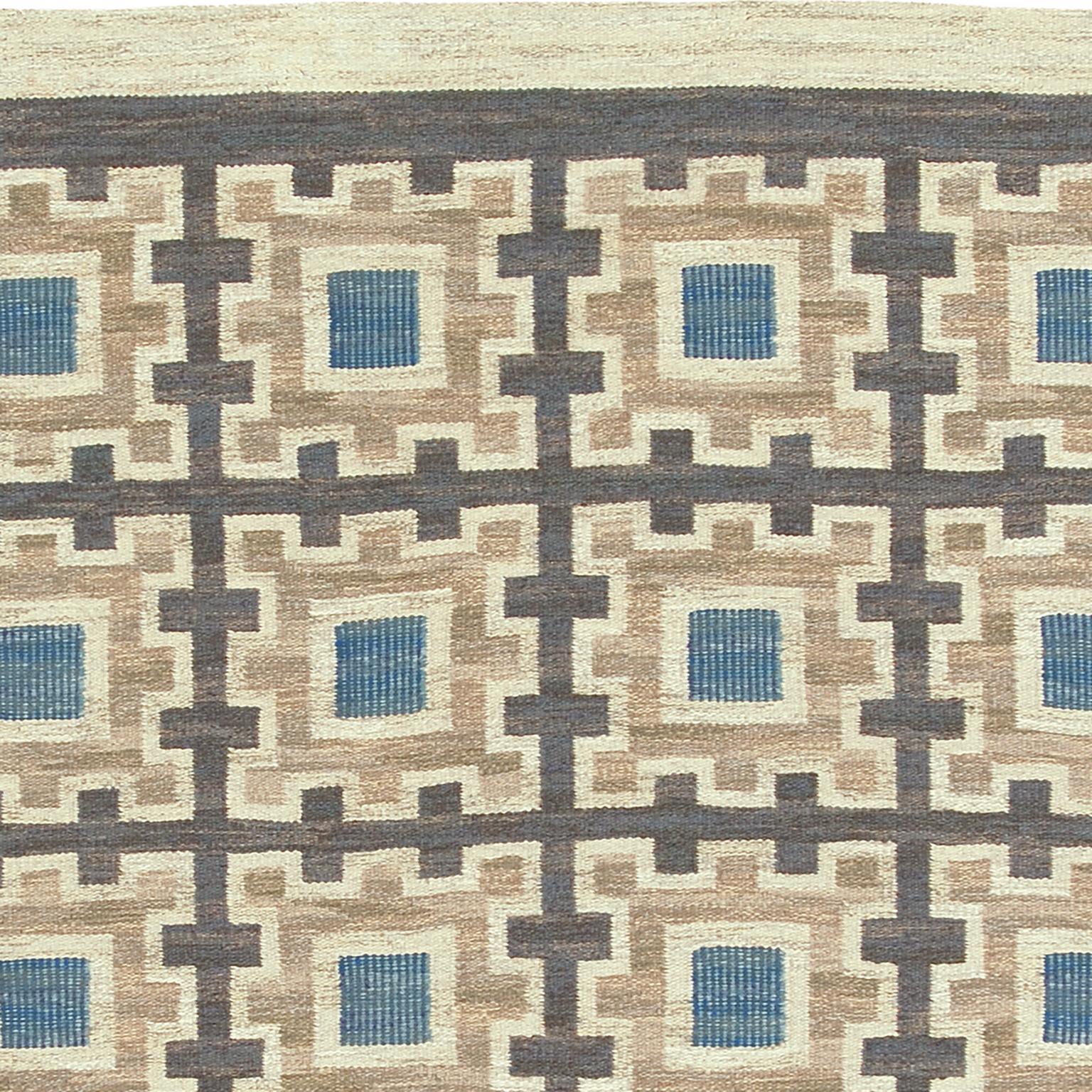 Alfombra sueca de tejido plano de Edna Martin Sueco en venta