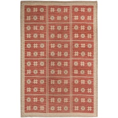 Vintage Swedish Flat-Weave Rug by Ethel Halvar Andersson