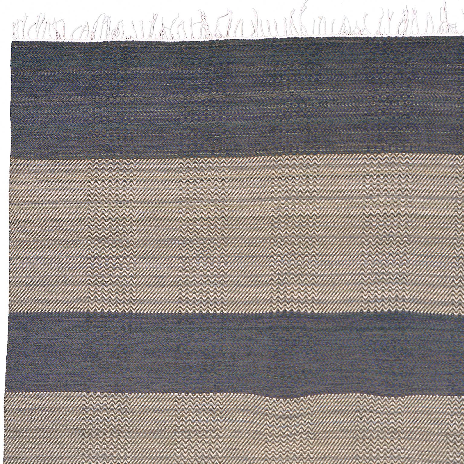 Hand-Woven Swedish Flat Weave Rug by Gunilla Lagerbielke For Sale