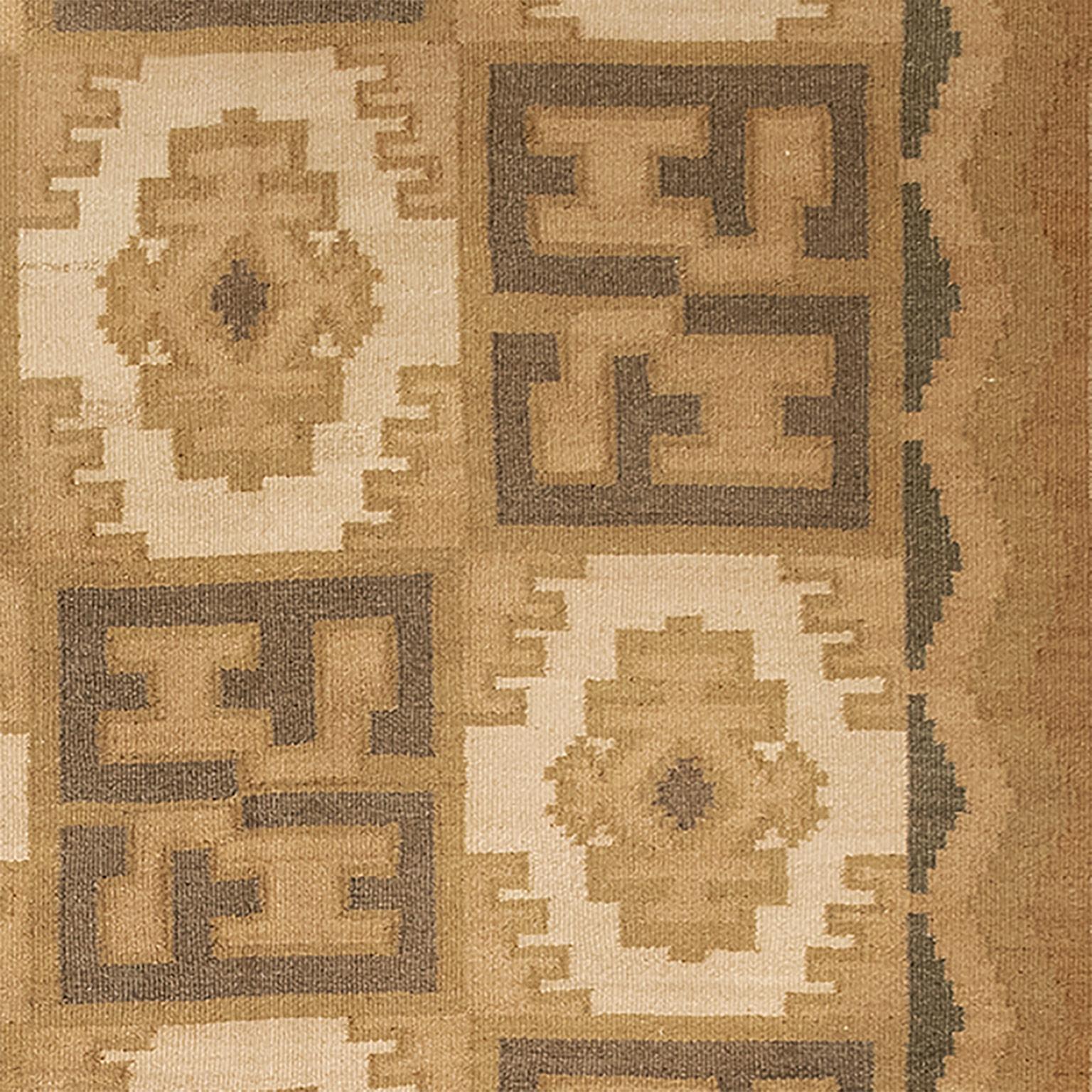 Swedish Flat Weave Rug In Good Condition For Sale In New York, NY
