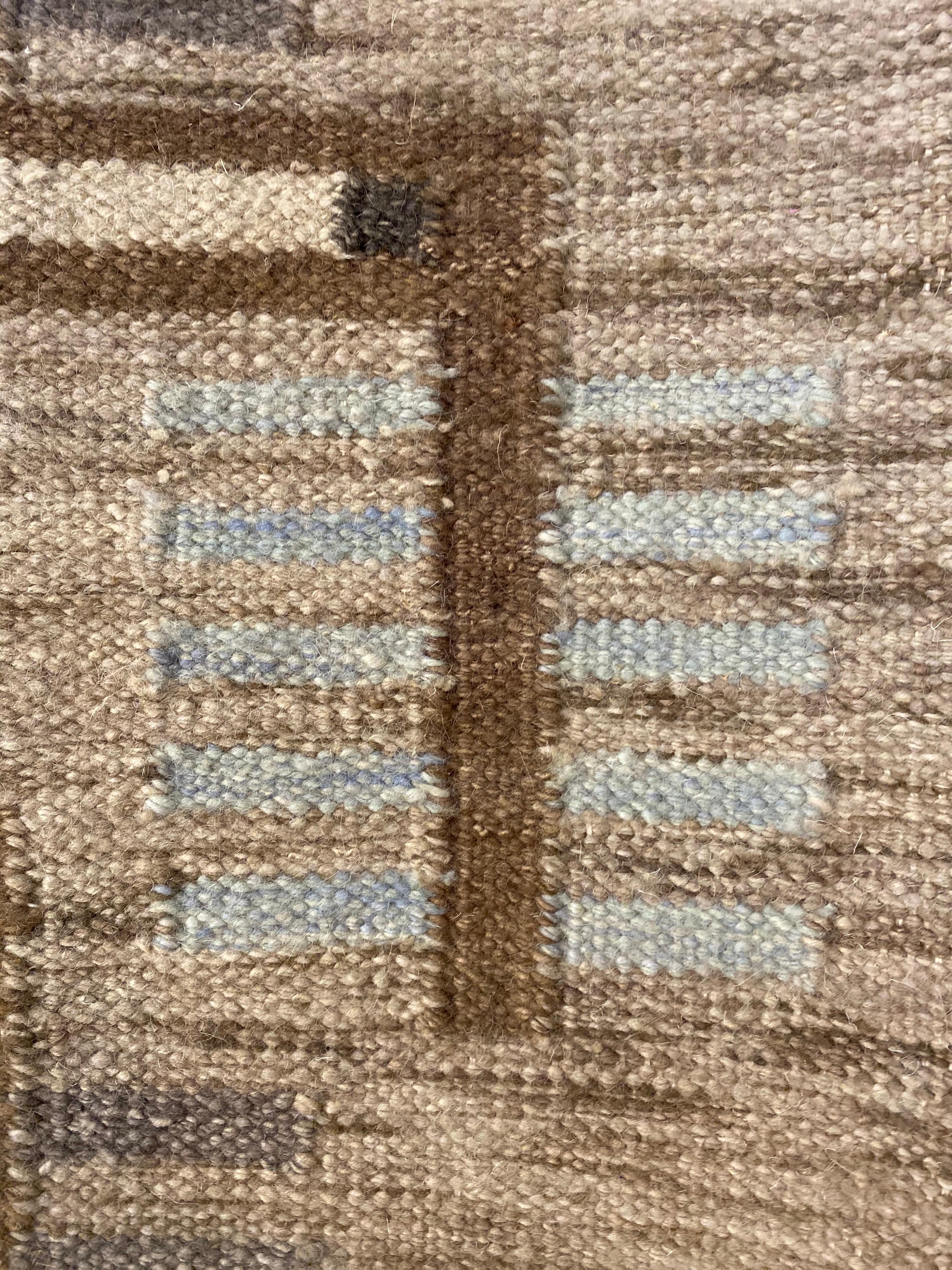 Swedish Flat-Weave Wool Carpet 1