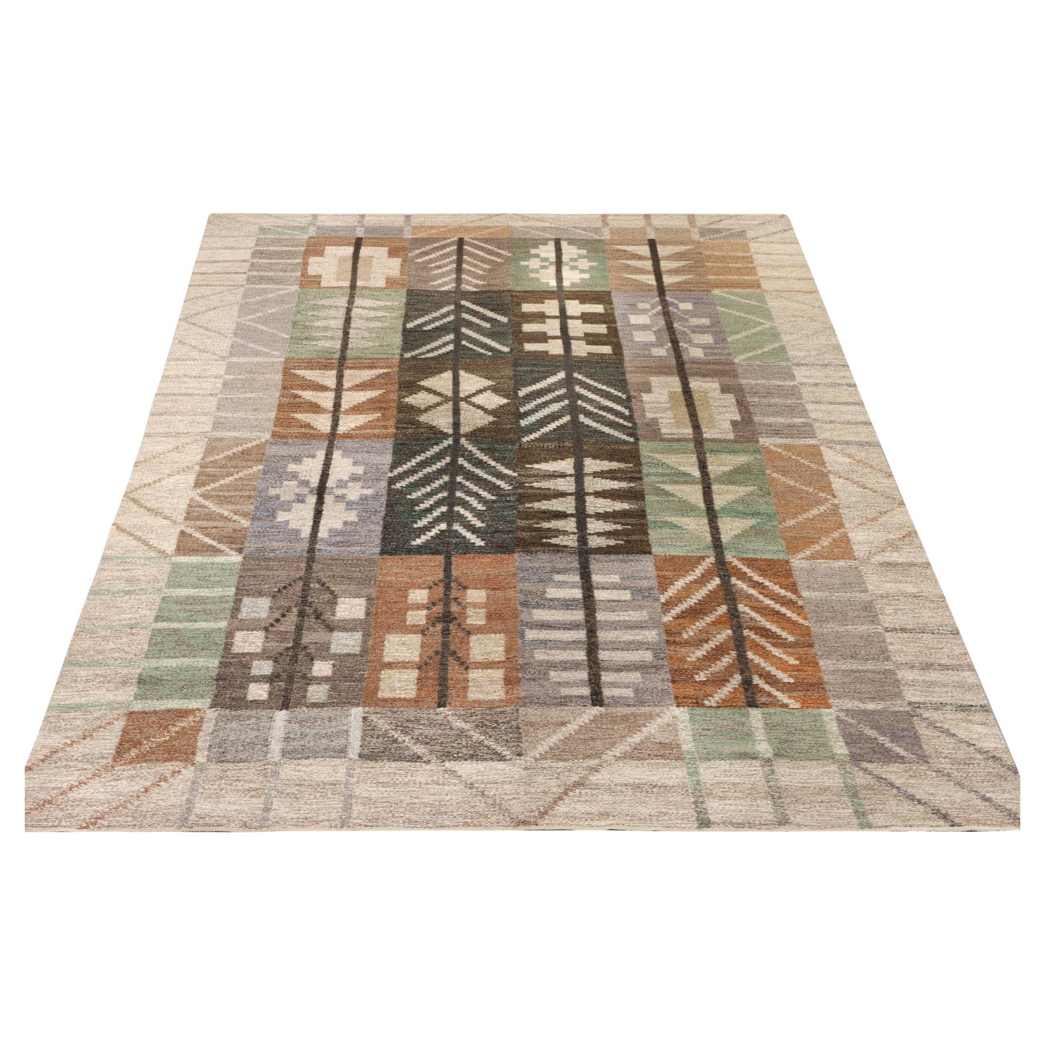 Tapis suédois à armure plate, Göteborgs Hemslöjd, c. Milieu du 20e siècle en vente