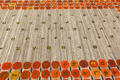 Swedish Flatweave Rug Rollakan Signed, 1950-1970