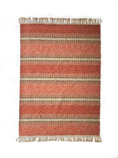 Swedish Flatweave Rug Röllakan Wool Carpet Scandinavian Modern Hand Woven 1970s