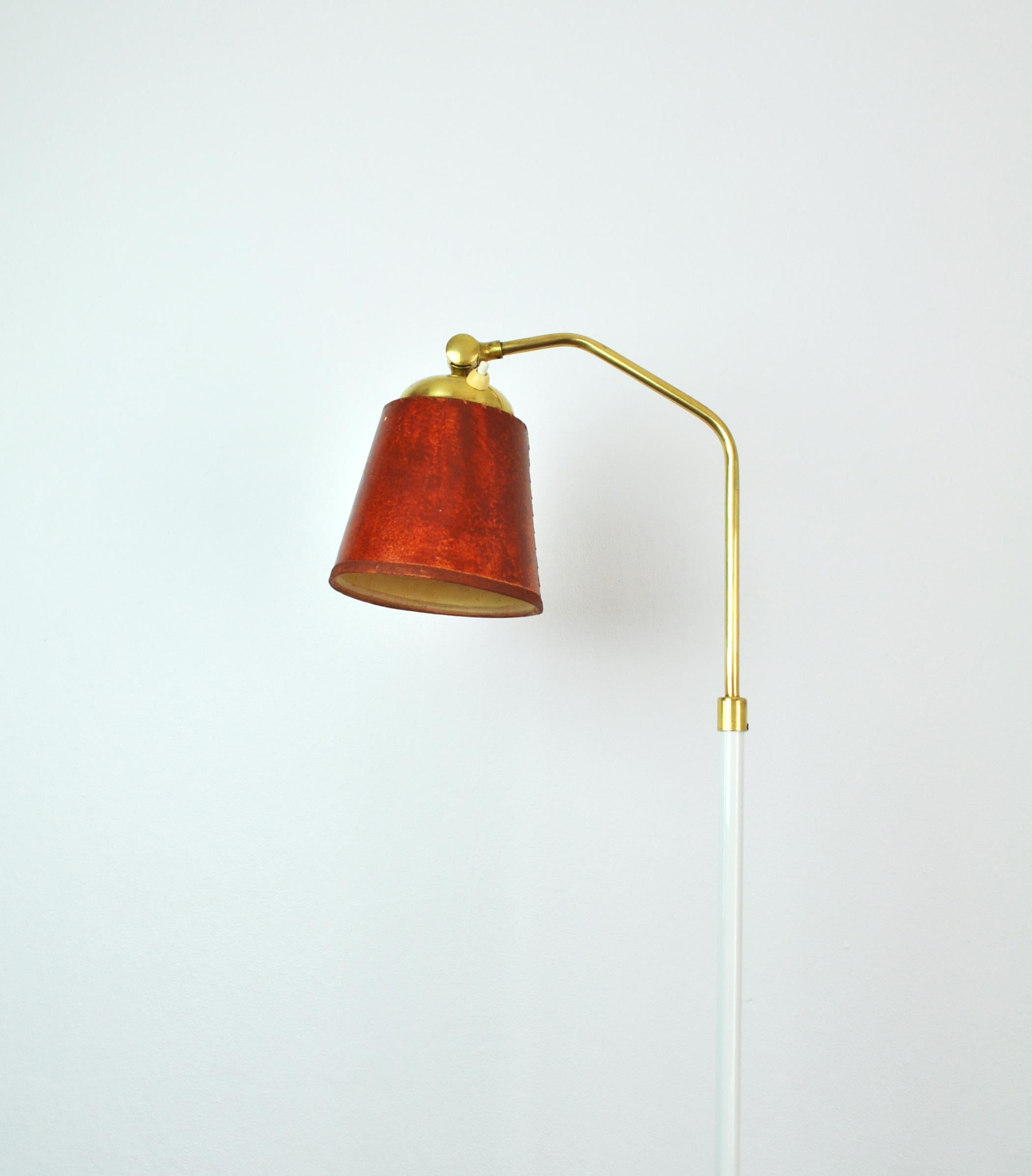 Lacquered Swedish Floor Lamp attributed to Josef Frank, 1950s For Sale