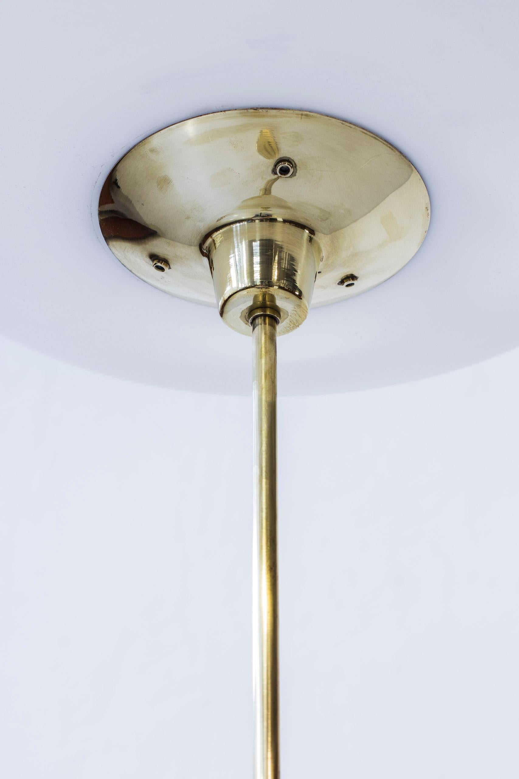 Scandinavian Modern Swedish Floor Lamp in Brass by ASEA Belysning, 1950s