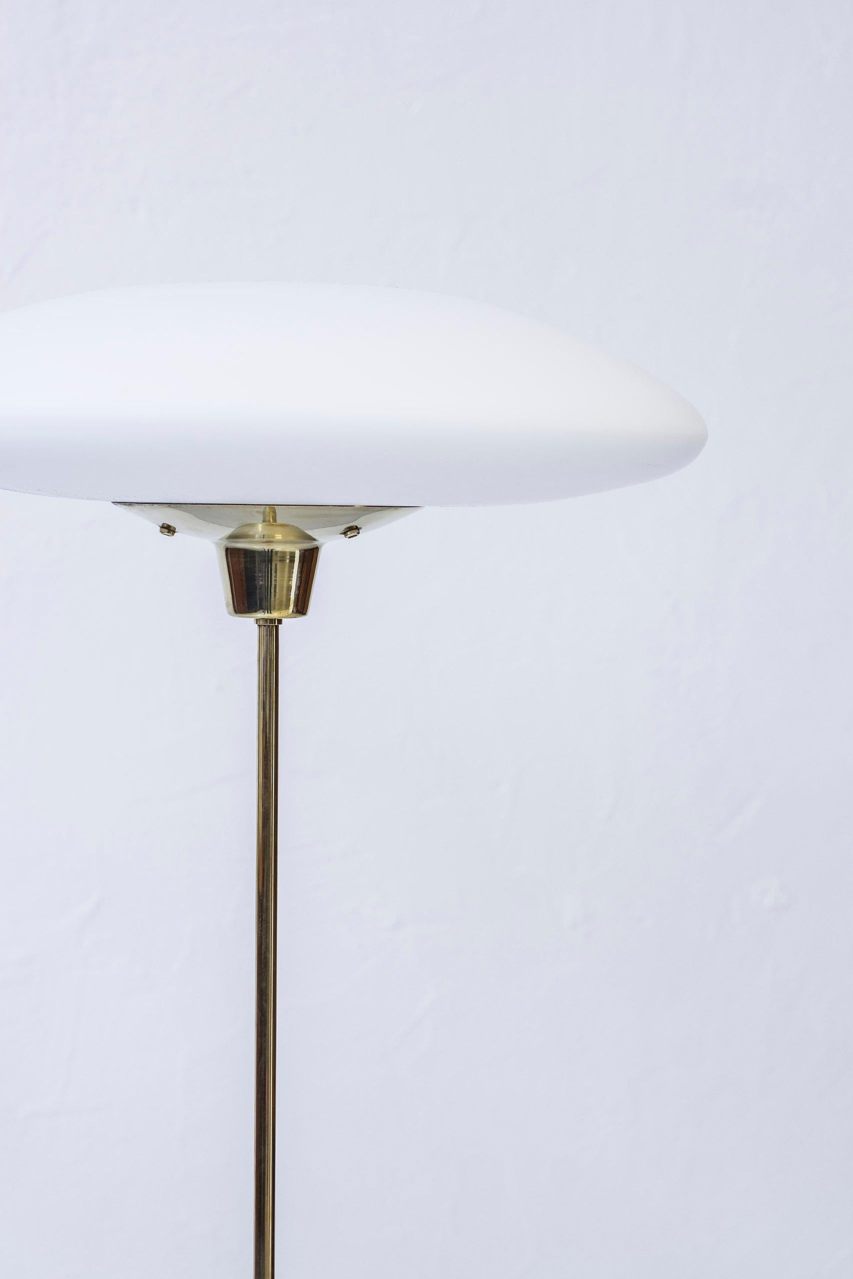 Mid-20th Century Swedish Floor Lamp in Brass by ASEA Belysning, 1950s
