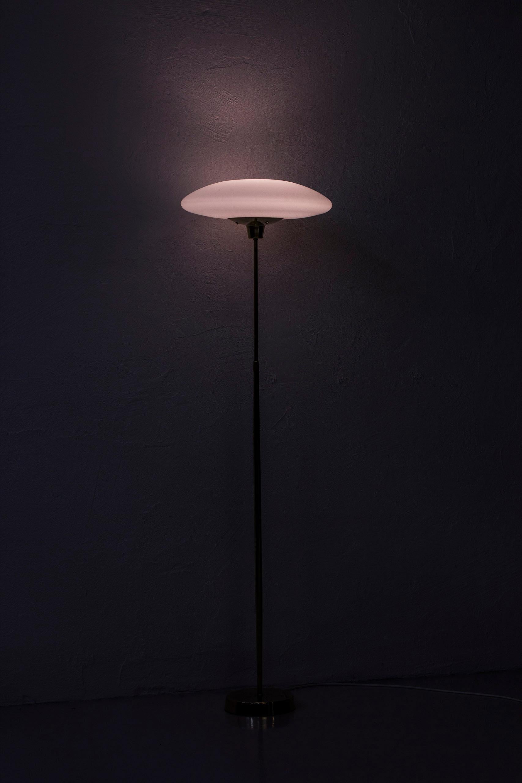 Swedish Floor Lamp in Brass by ASEA Belysning, 1950s 1