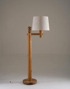 Swedish Floor Lamp in Pine by Luxus