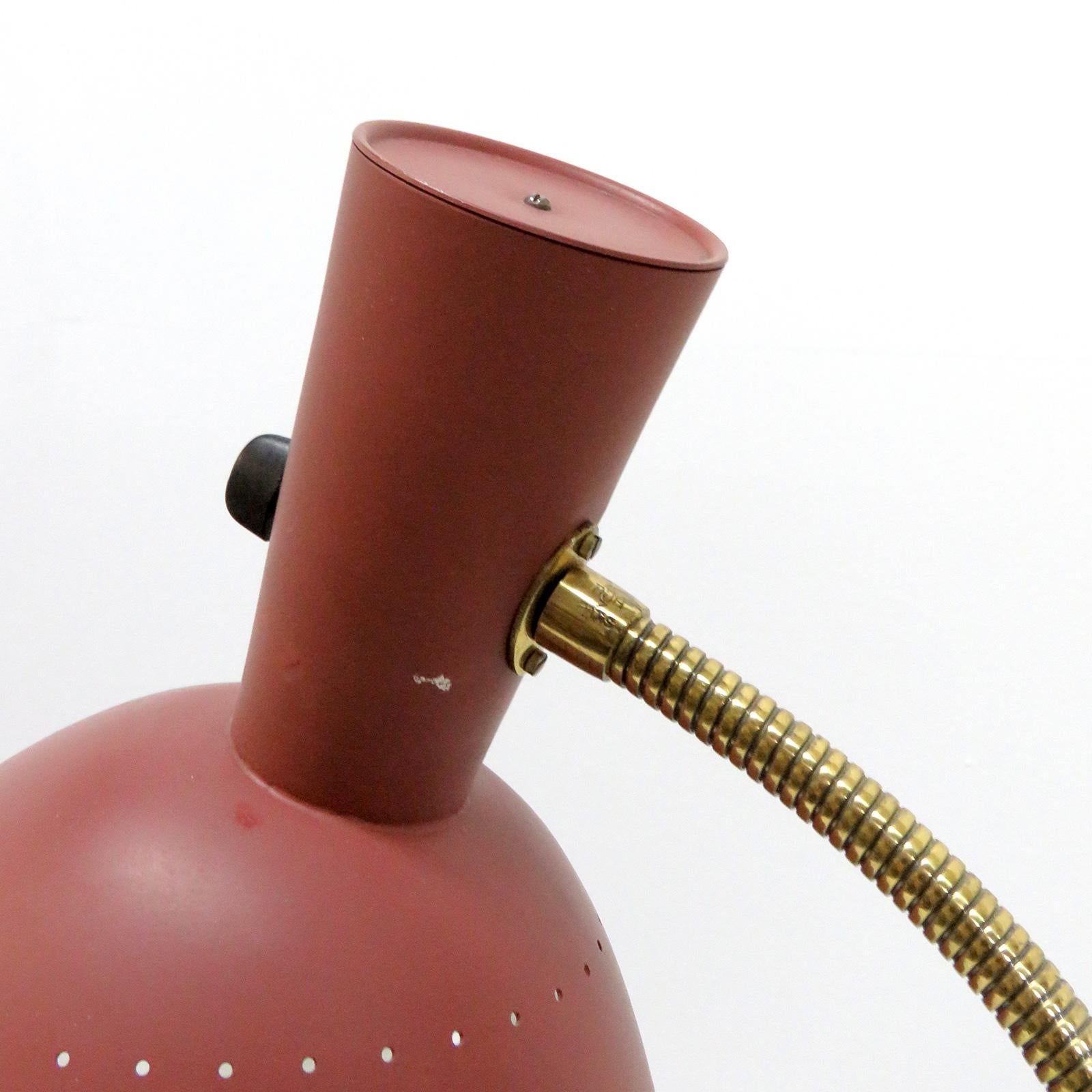 Brass Swedish Floor Lamp by Hans Bergström, 1950