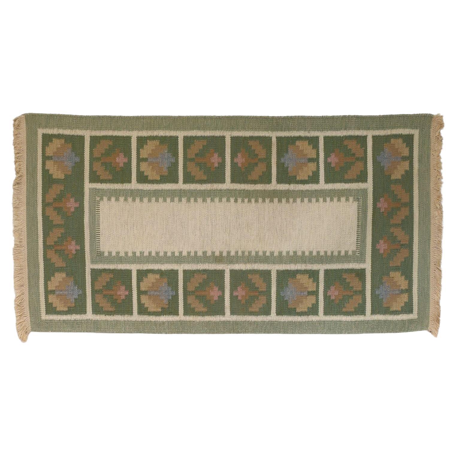 Kilim floral suédois