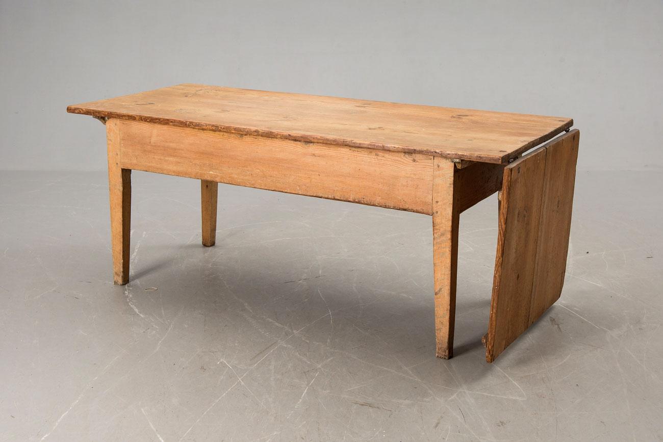 Late 18th Century Swedish Folding Country Table 18th Century For Sale