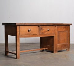 Swedish Folding Kitchen Work/Farm Table by Erik Bolin