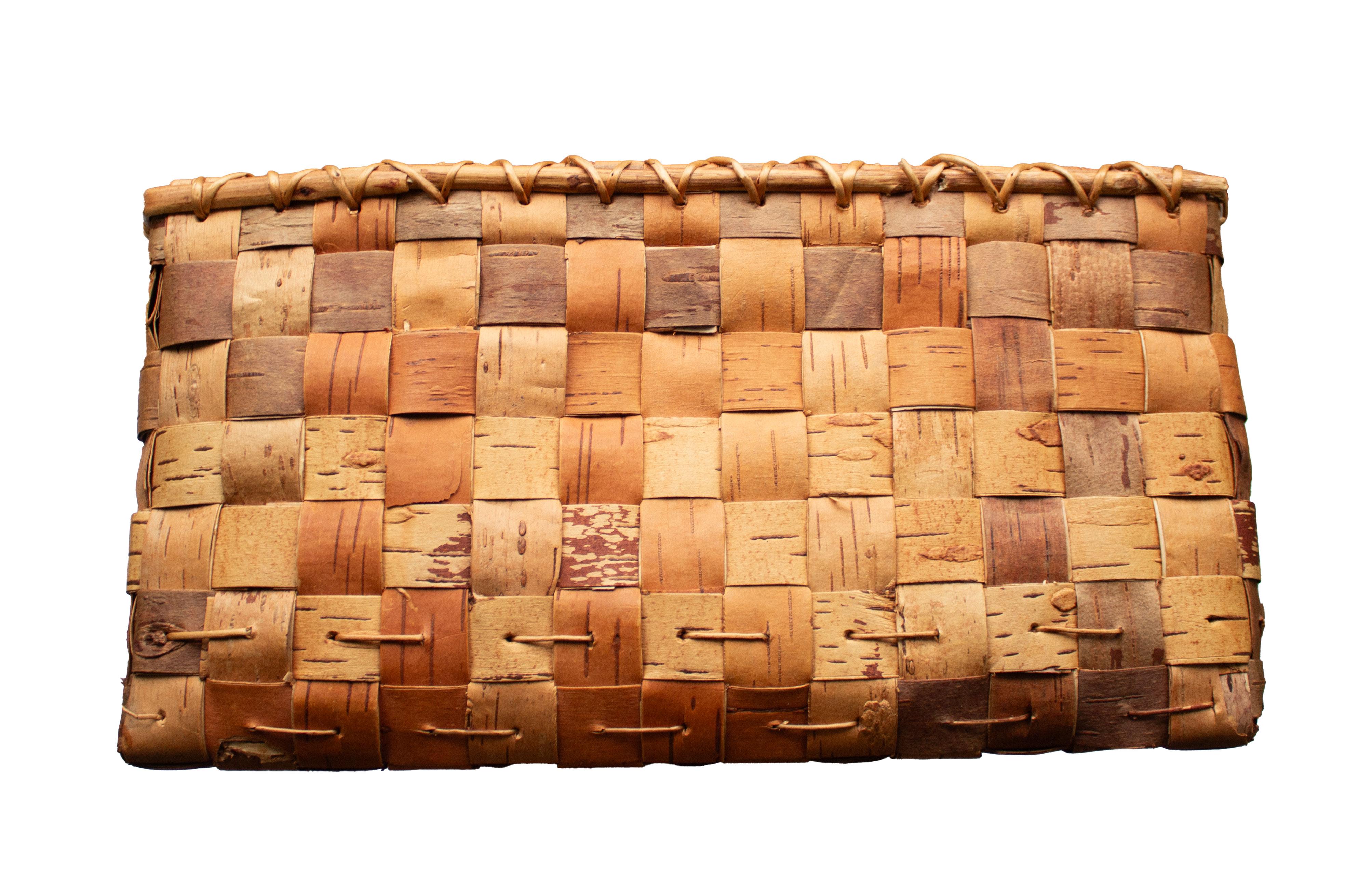 Swedish Folk Art Birch-Bark Cradle Basket For Sale 6