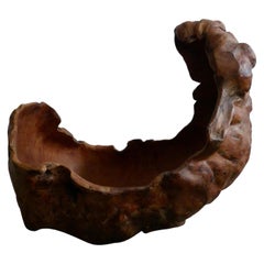 Bol en loupe de bouleau d
art populaire suédois 1981