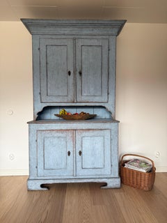 Swedish Folk Art Cabinet (19th Century, Painted, Northern Sweden)