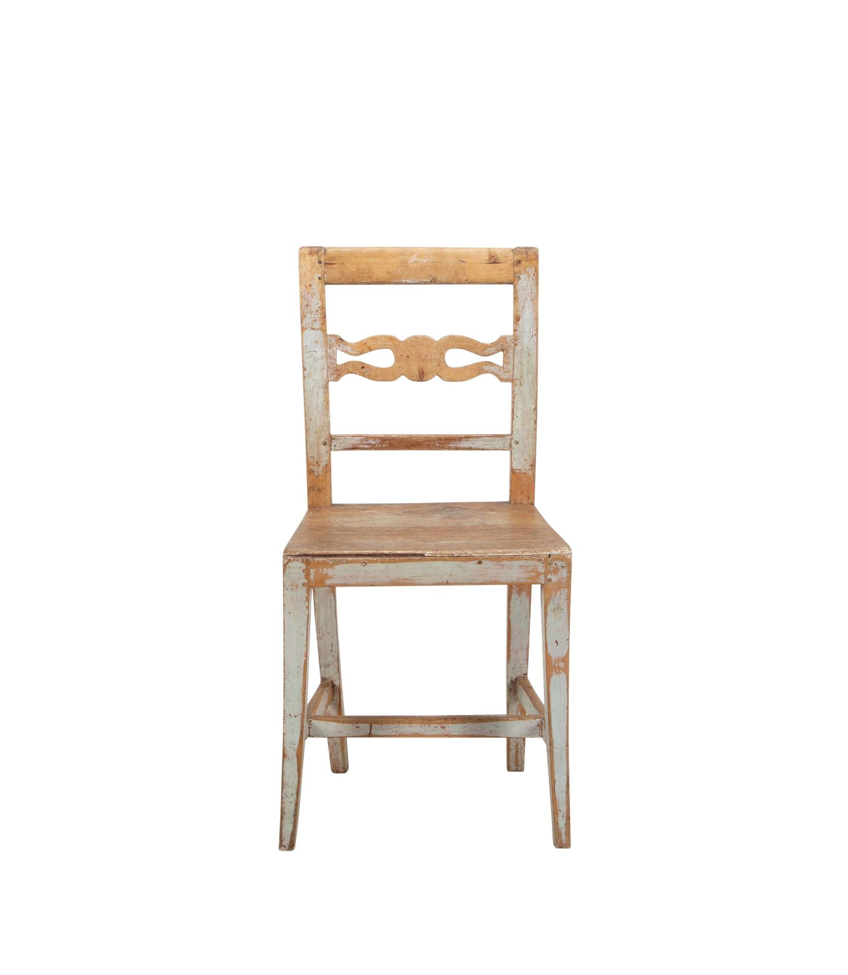 19th Century Swedish Folk Art Child’s Chair For Sale