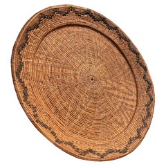 Swedish Folk Art Handcrafted Round Serving Tray