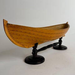 Swedish Folk Art Miniature “Snipa” Boat Model from Bohuslän, Late 19th Century