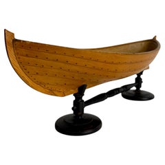 Swedish Folk Art Miniature “Snipa” Boat Model from Bohuslän, Late 19th Century