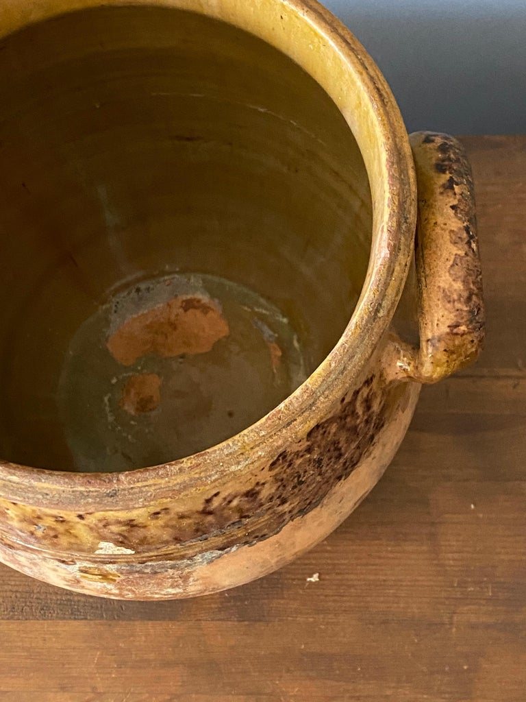 Swedish Folk Art Pottery, Unique 19th Century Pottery Farmers Vase