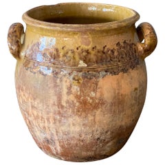 Swedish Folk Art Pottery, Unique 19th Century Pottery Farmers Vase Vessel