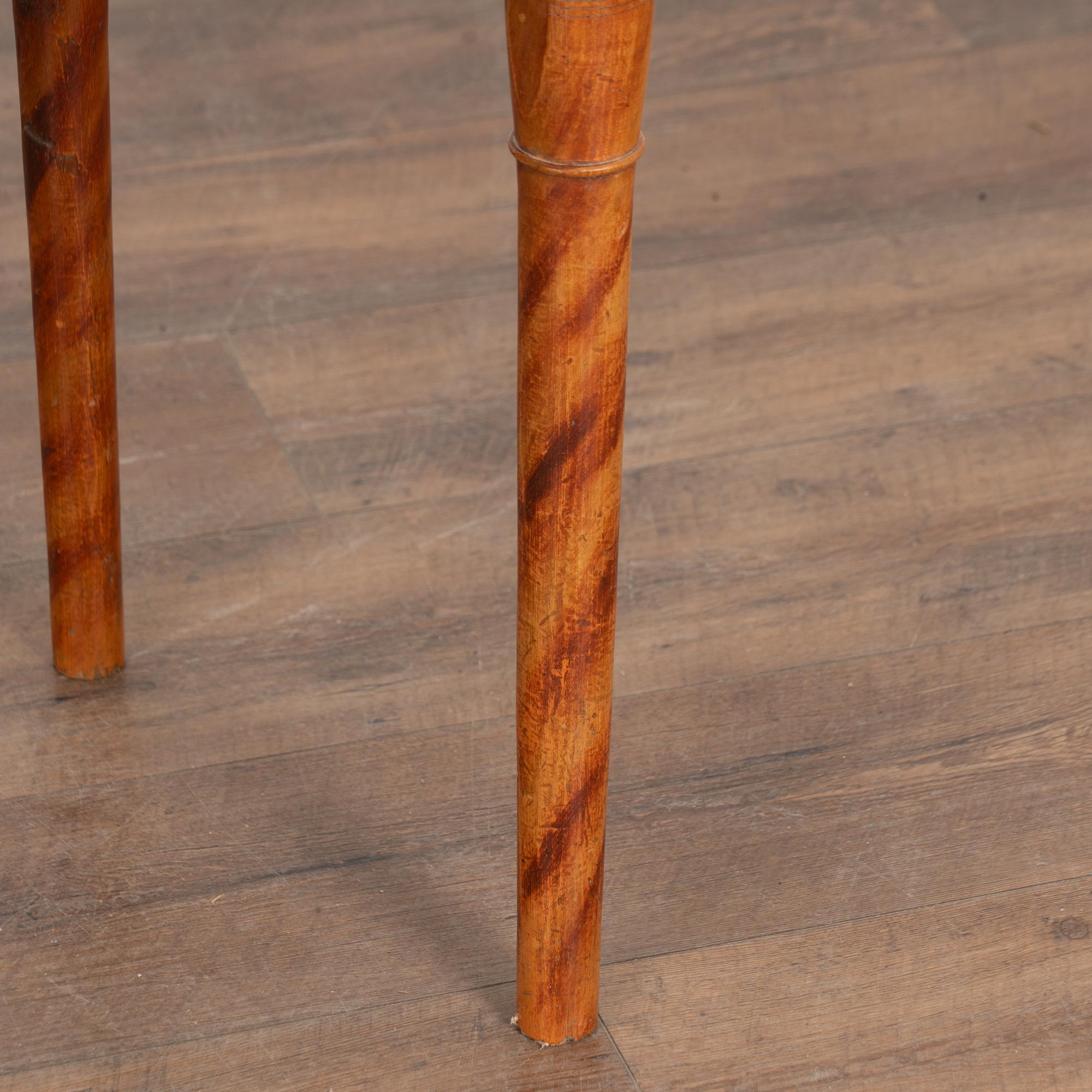 Swedish Folk Art Side Table with Drawer dated 1840 For Sale 6