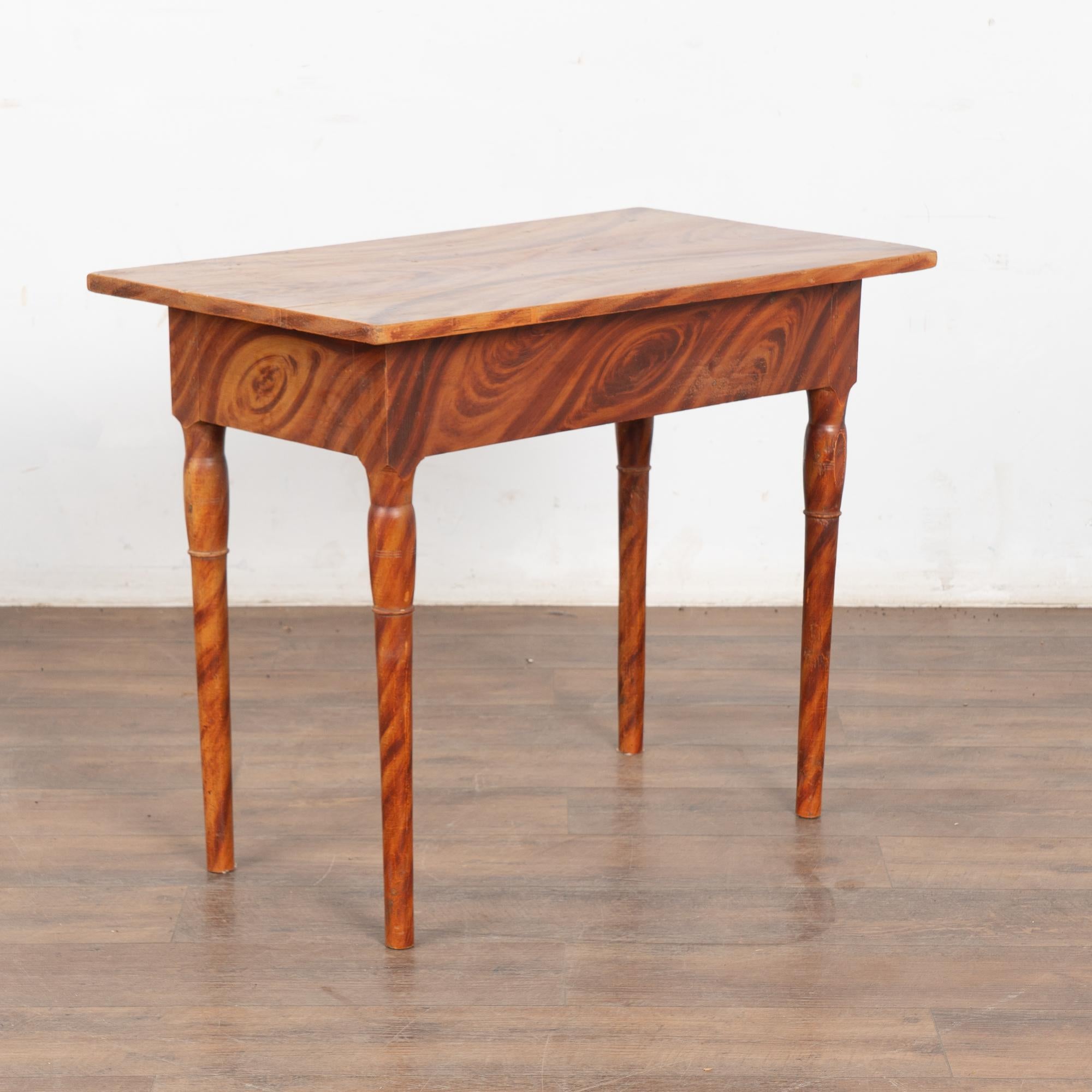 Swedish Folk Art Side Table with Drawer dated 1840 For Sale 7
