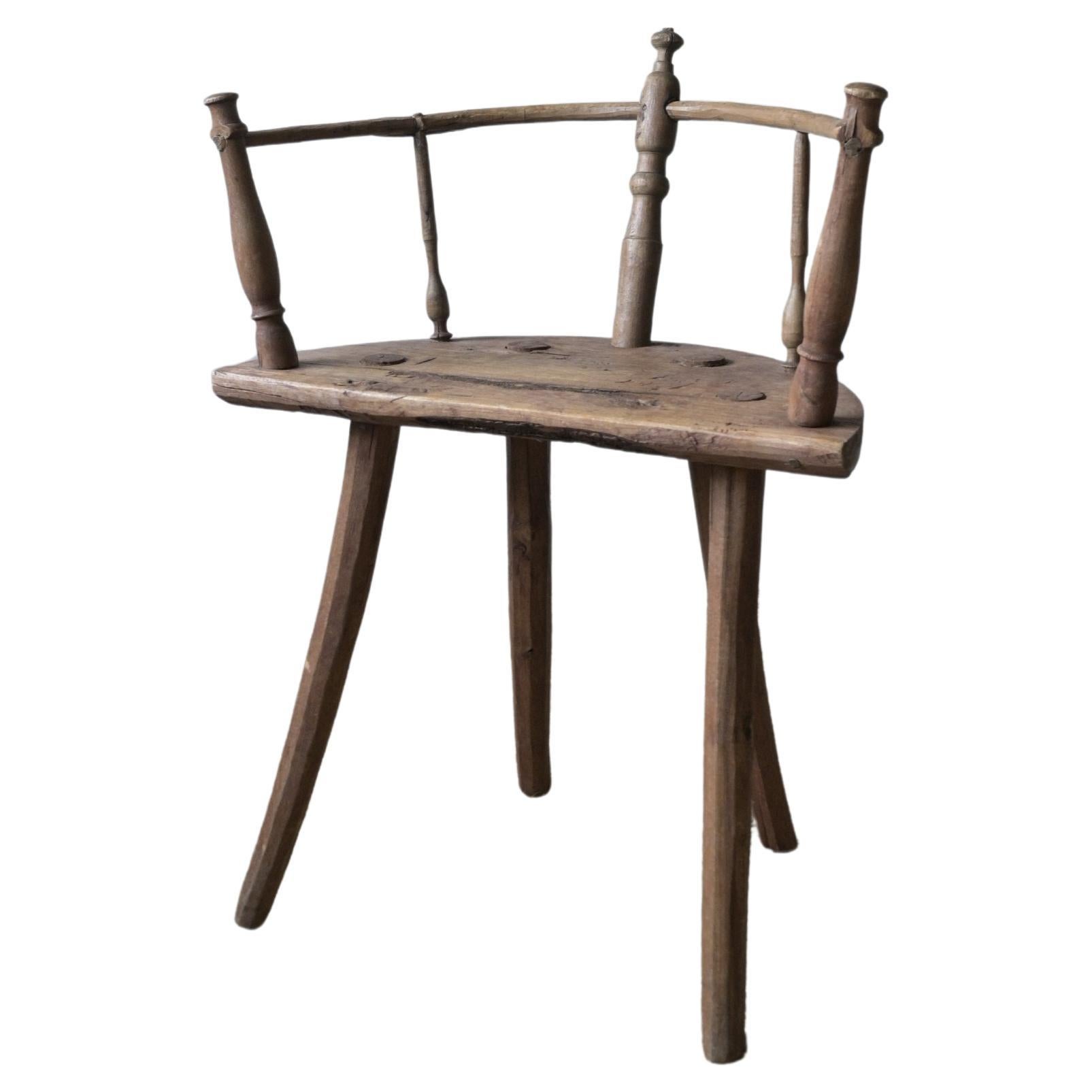 Swedish Folk Art 'Spinning-Chair' late 19th century