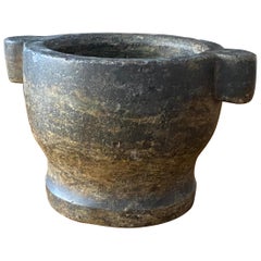 Swedish Folk Art, Unique 18th Century Farmers Pestle, Swedish Green Marble