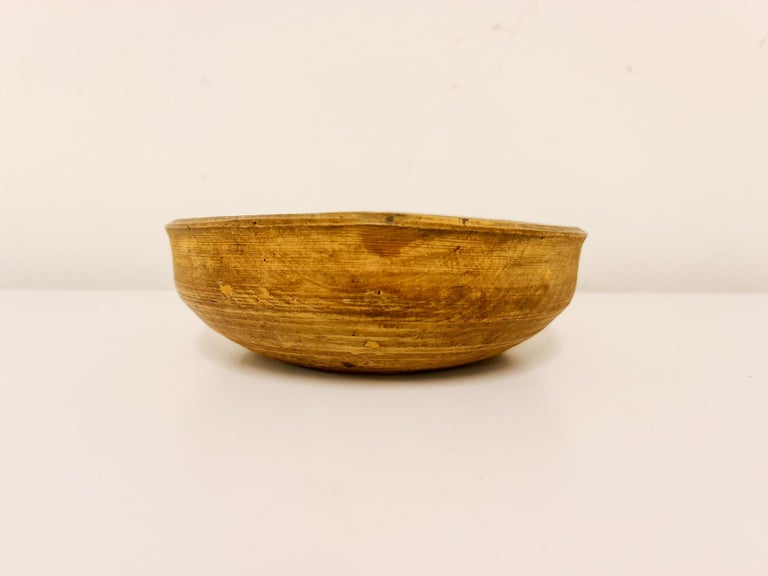 An antique and unique organic wooden bowl. With highly appealing patina, with traces of use. Produced in Sweden, 19th century.
These bowls where very important for many families; therefore, they were passed on from generations. Many of them have a