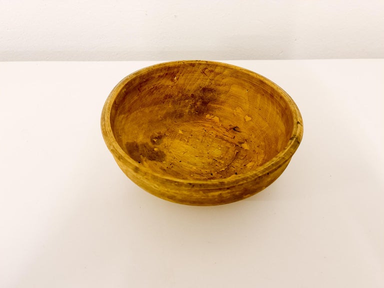 Swedish Folk Art, Unique 19th Century Wooden Bowl For Sale 1