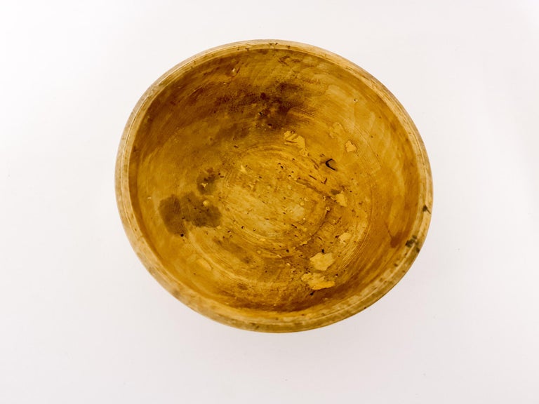 Swedish Folk Art, Unique 19th Century Wooden Bowl For Sale 2