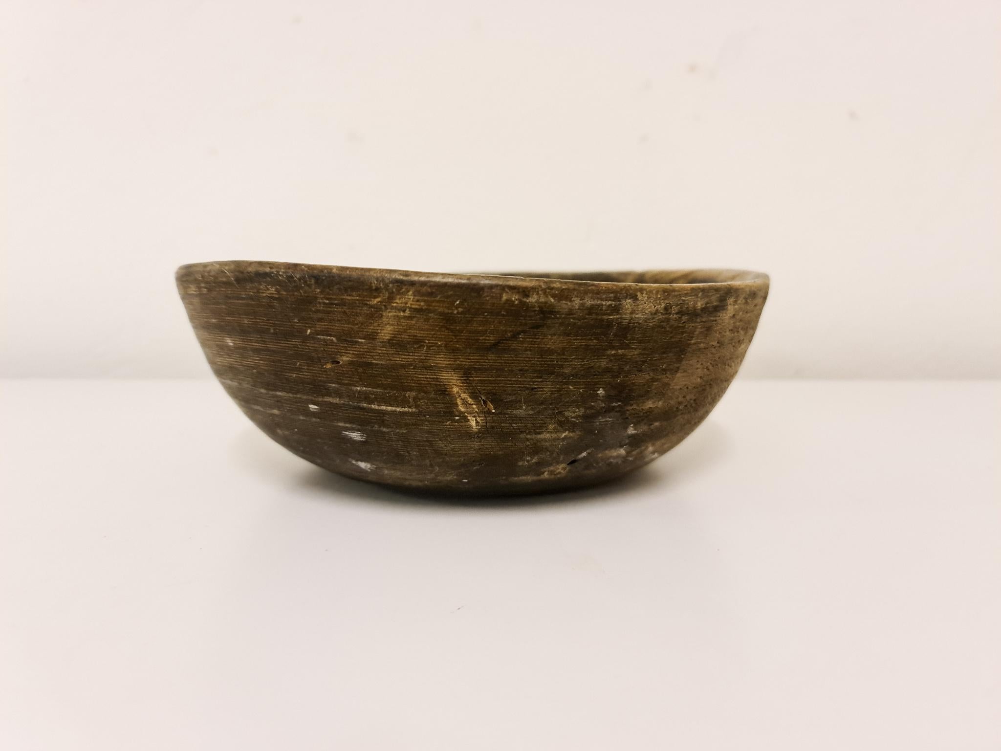 painted wood bowl