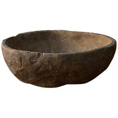 Swedish Folk Art, Unique Organic 19th Century Farmers Bowl, Root Wood