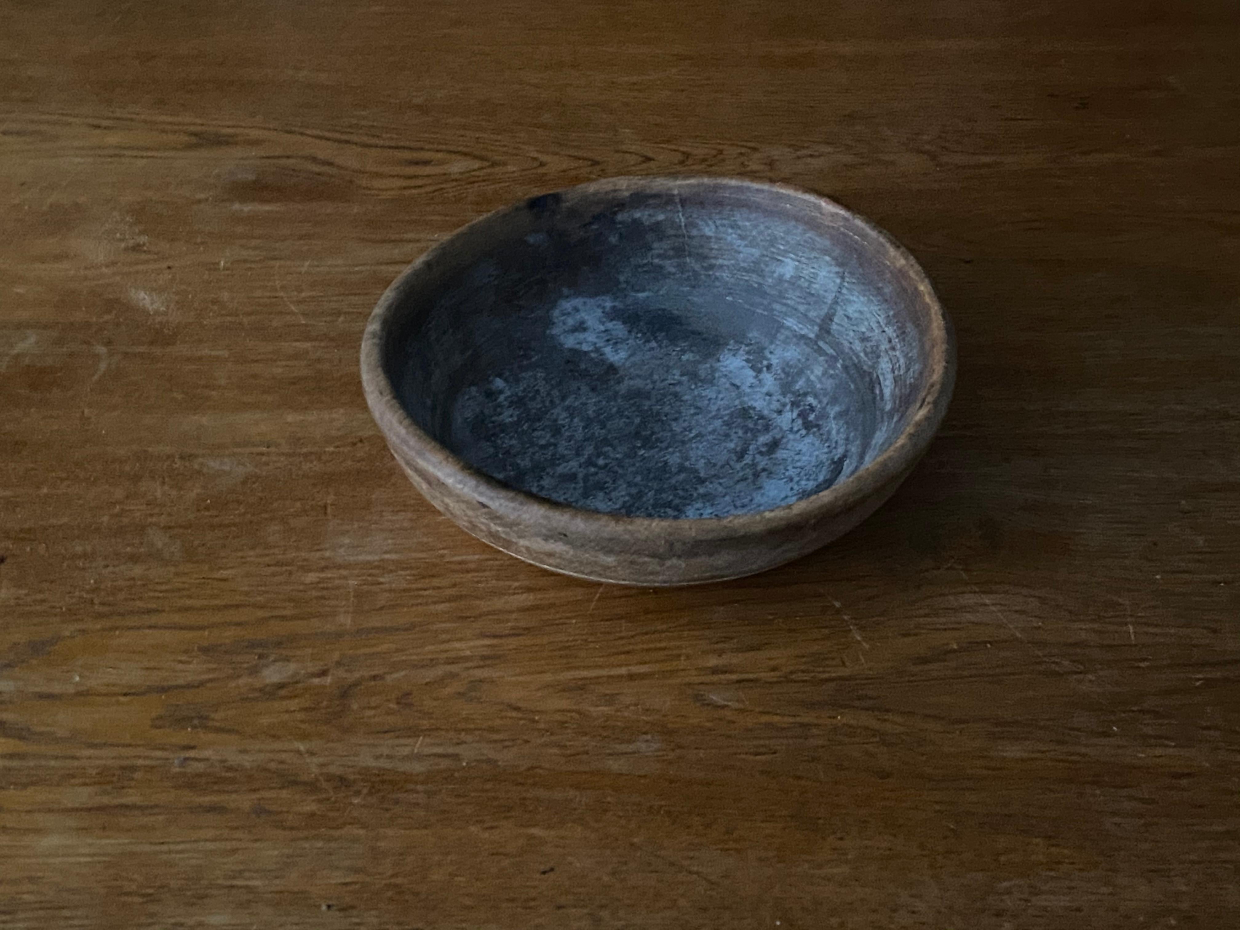 Swedish Folk Art, Unique Organic 19th Century Farmers Bowl, Wood In Fair Condition In High Point, NC