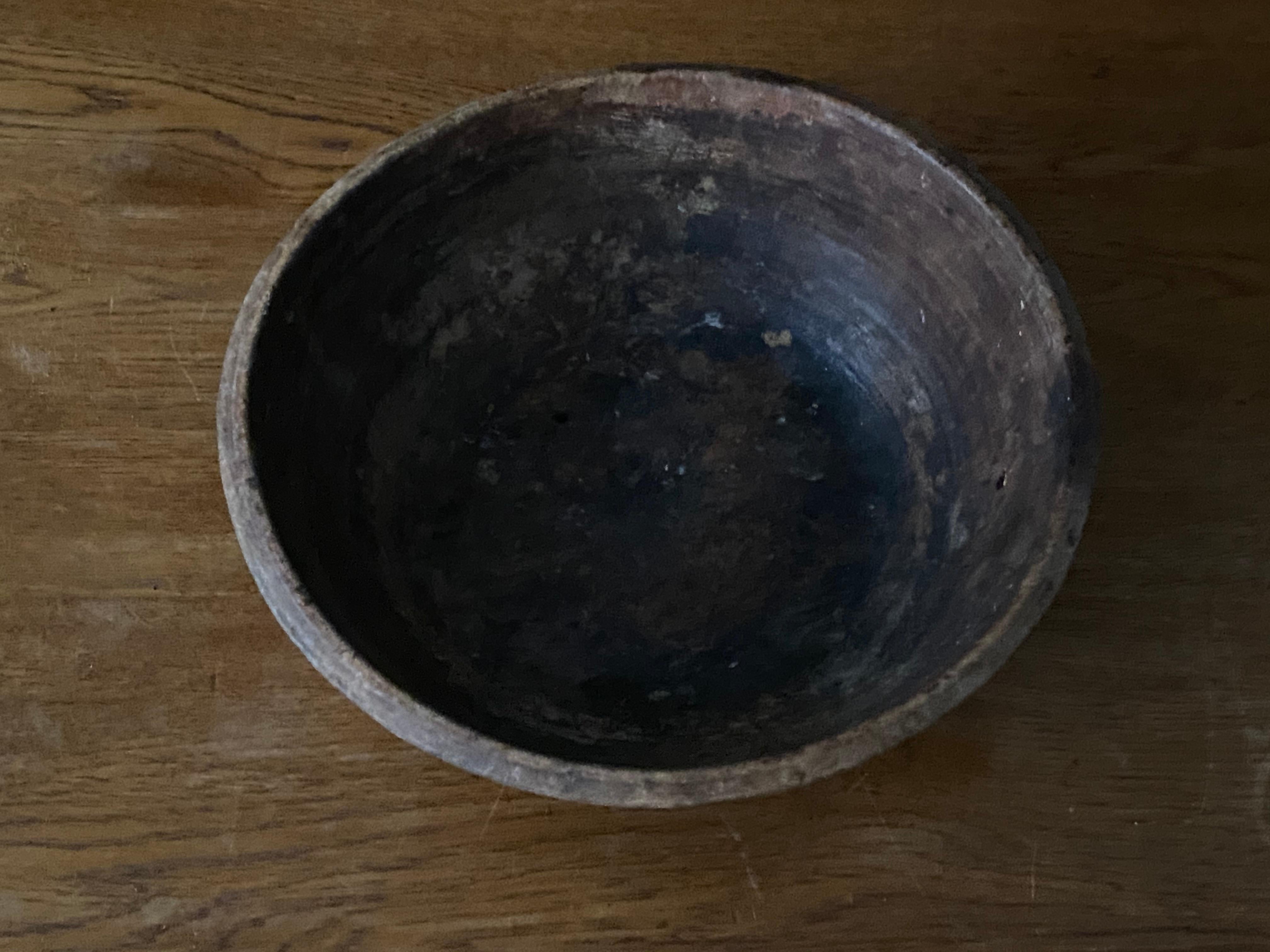 Swedish Folk Art, Unique Organic 19th Century Farmers Bowl, Wood 3