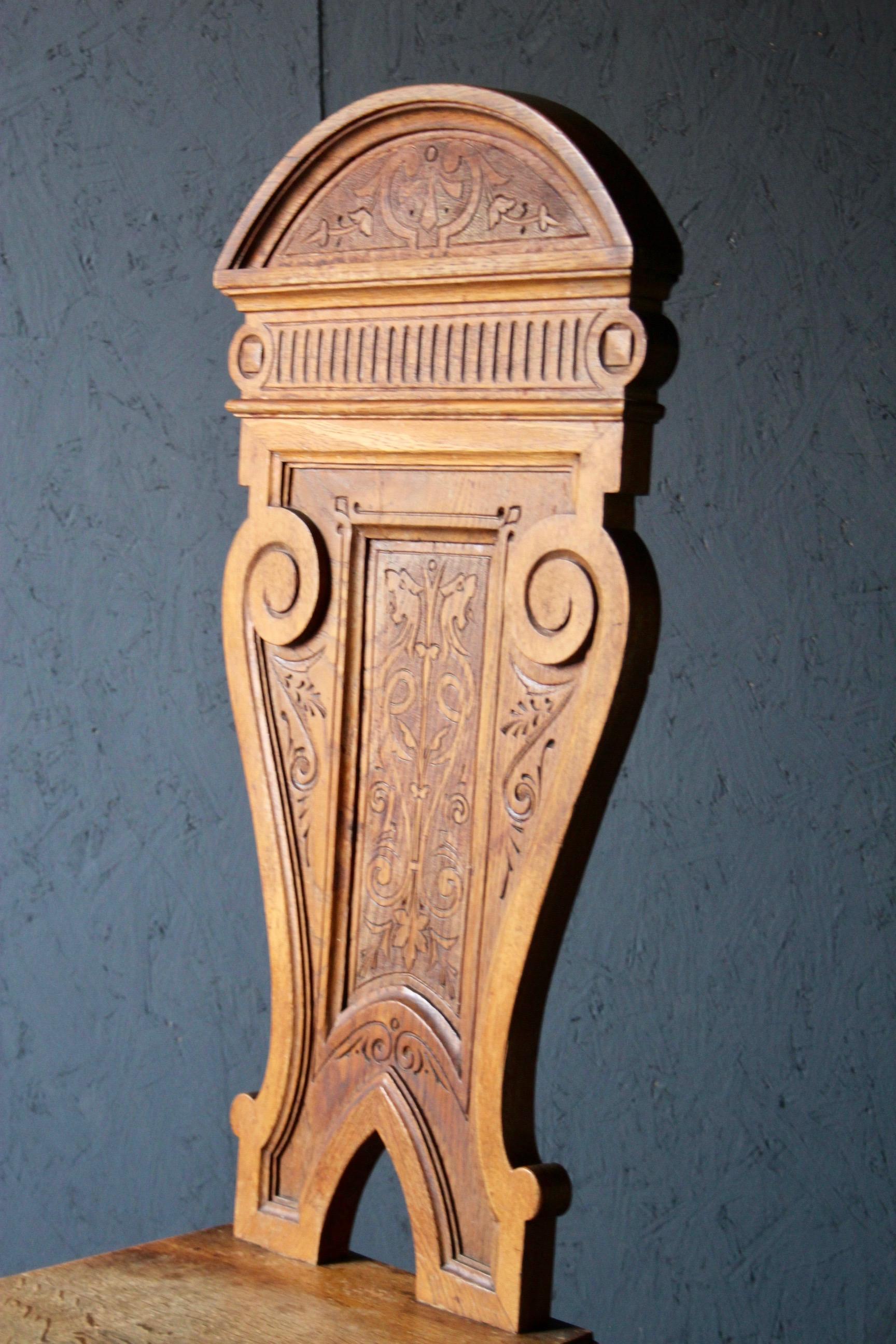 Swedish Folk Art Wood Chair For Sale 3