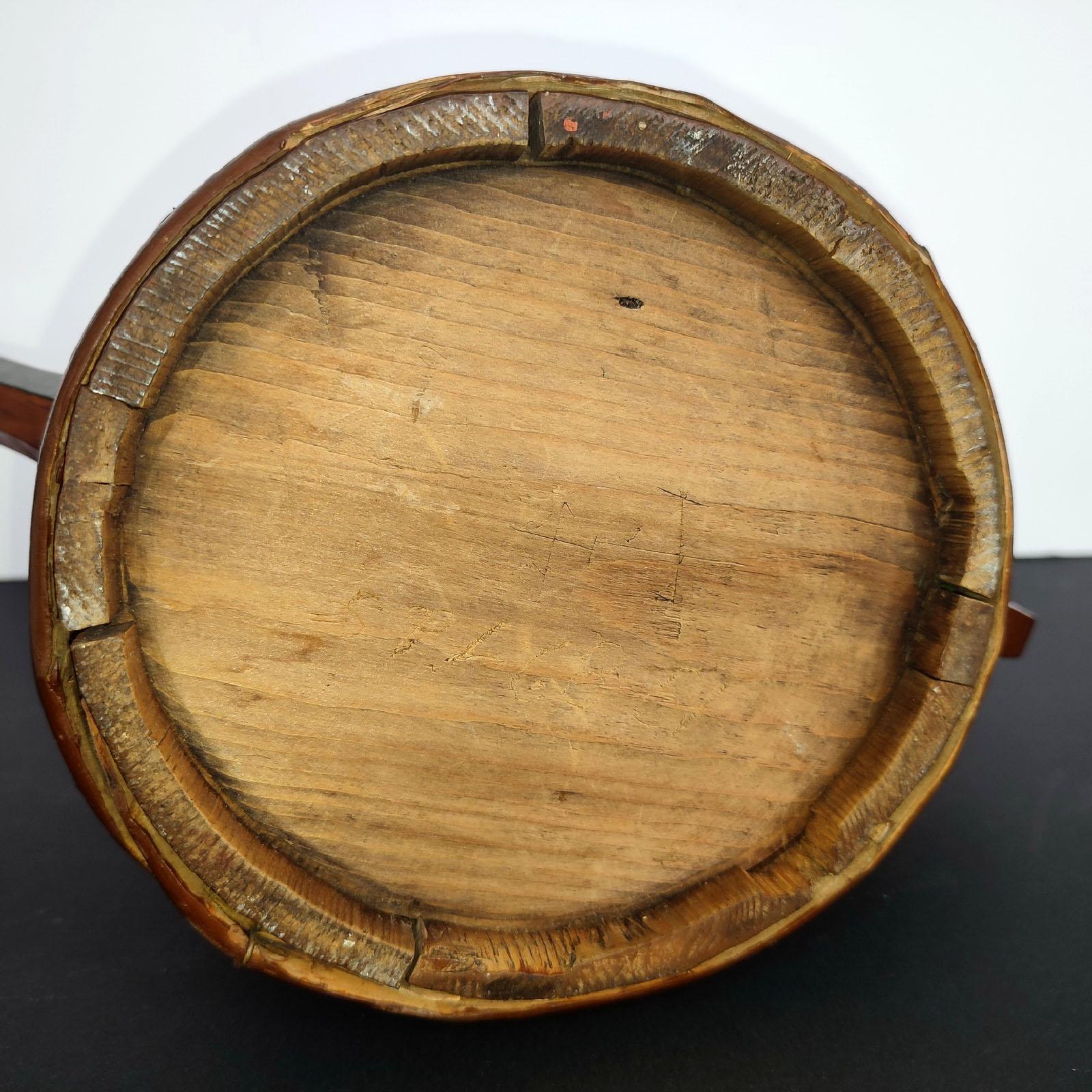 Swedish Folk Art Wooden Lidded Tankards, Early 1920s For Sale 5